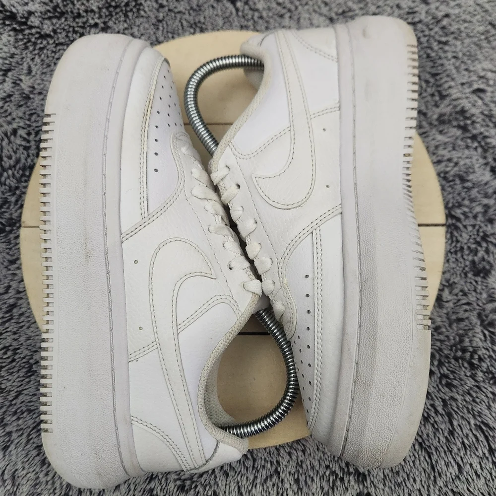 Nike Court Vision Alta Triple White Shoes Women's Size 7.5 - Picture 5 of 9